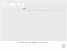Tablet Screenshot of feralculture.com